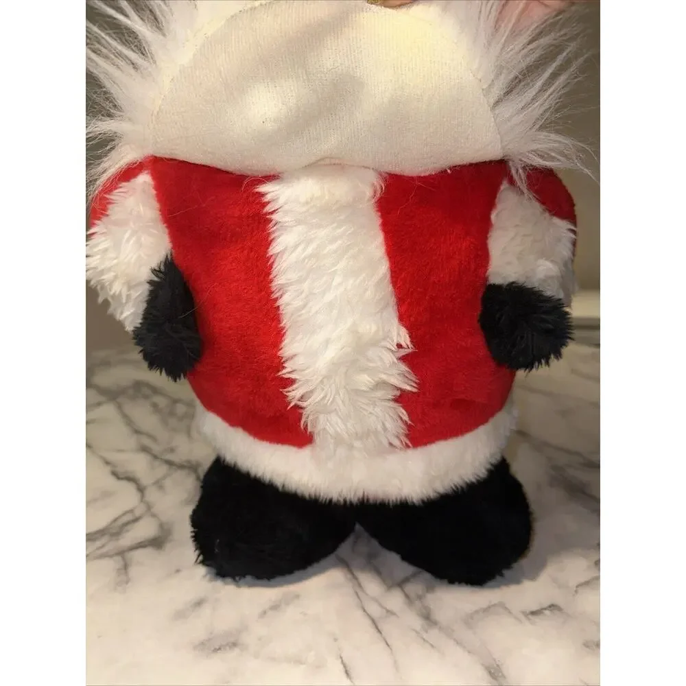 VINTAGE 1984 Rennoc Standing Fat Santa Plush Figure Chubby 15x8